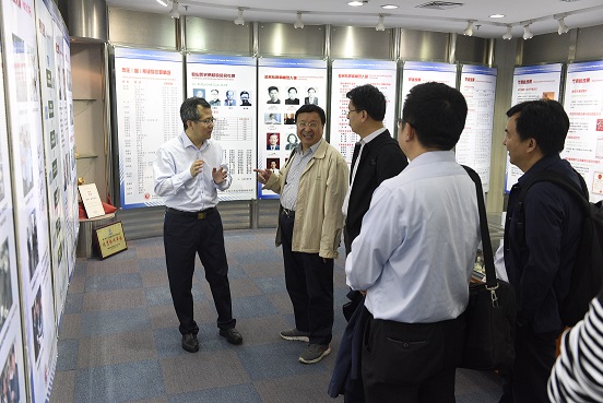 参观兰州化物所展览室